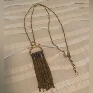 Stella & Dot Chain Tassel Necklace